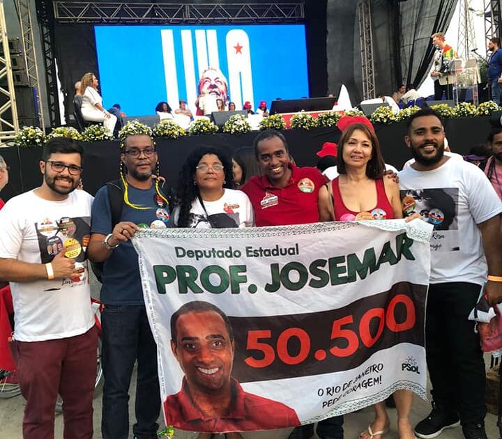 Prof. Josemar participa de ato com Lula em Nova Iguaçu