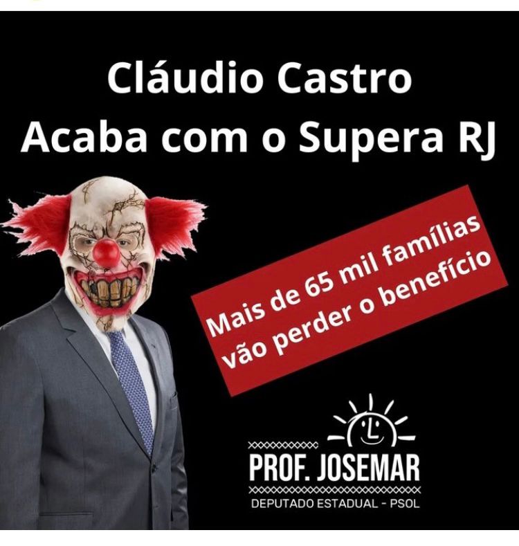 Inacreditável: Cláudio Castro acabará com o Supera RJ