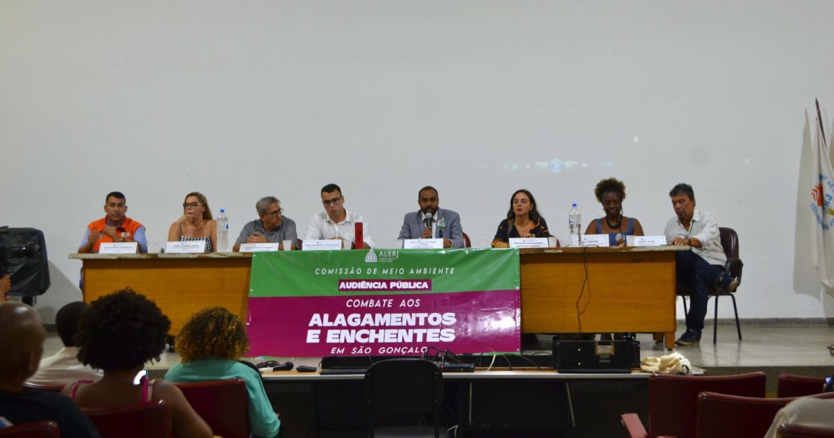 Audiência Pública em São Gonçalo define ações para combater alagamentos na região