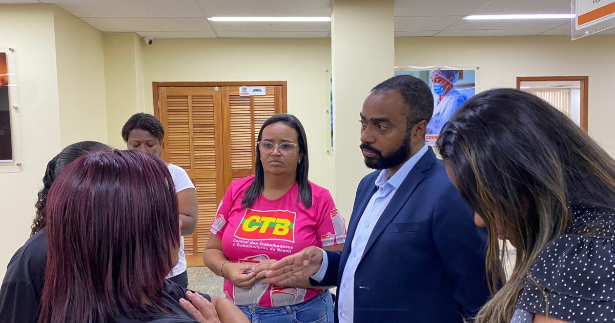 Prof. Josemar participa de ato em defesa dos ACS e ACE em Belford Roxo e pede providência a autoridades municipais