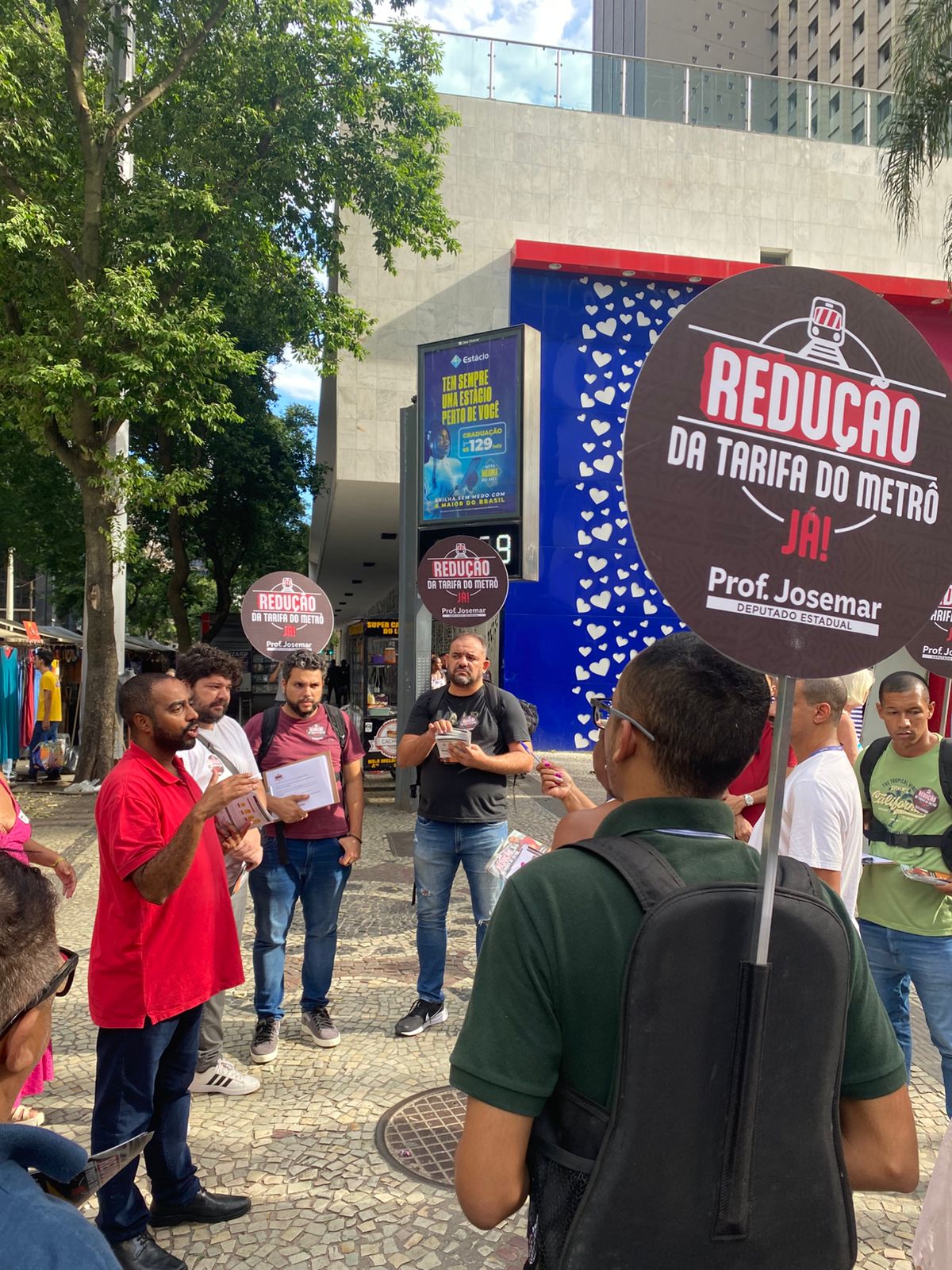 Deputado Prof. Josemar começa campanha pela redução da tarifa do Metrô do Rio, a mais cara do Brasil